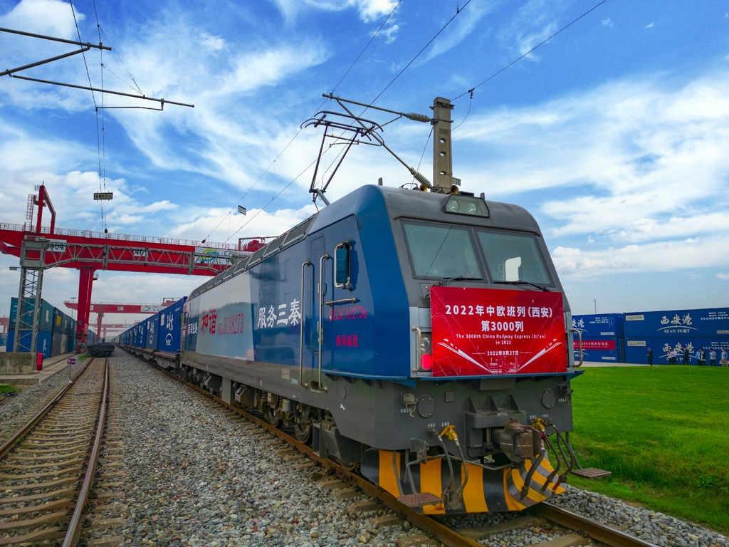 中欧班列长安号2022年开行突破3000列  “五最班列”跑出丝路“加速度”